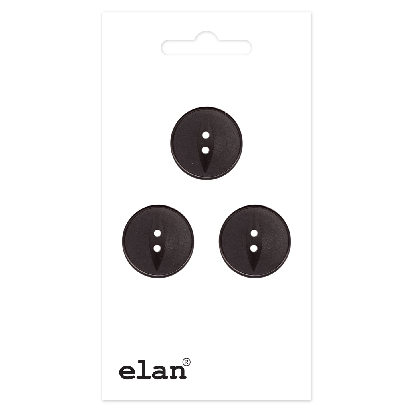 ELAN 2 Hole Button - 15mm (5/8) - 3 count