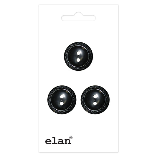ELAN 2 Hole Button - 16mm (5/8) - 3 count