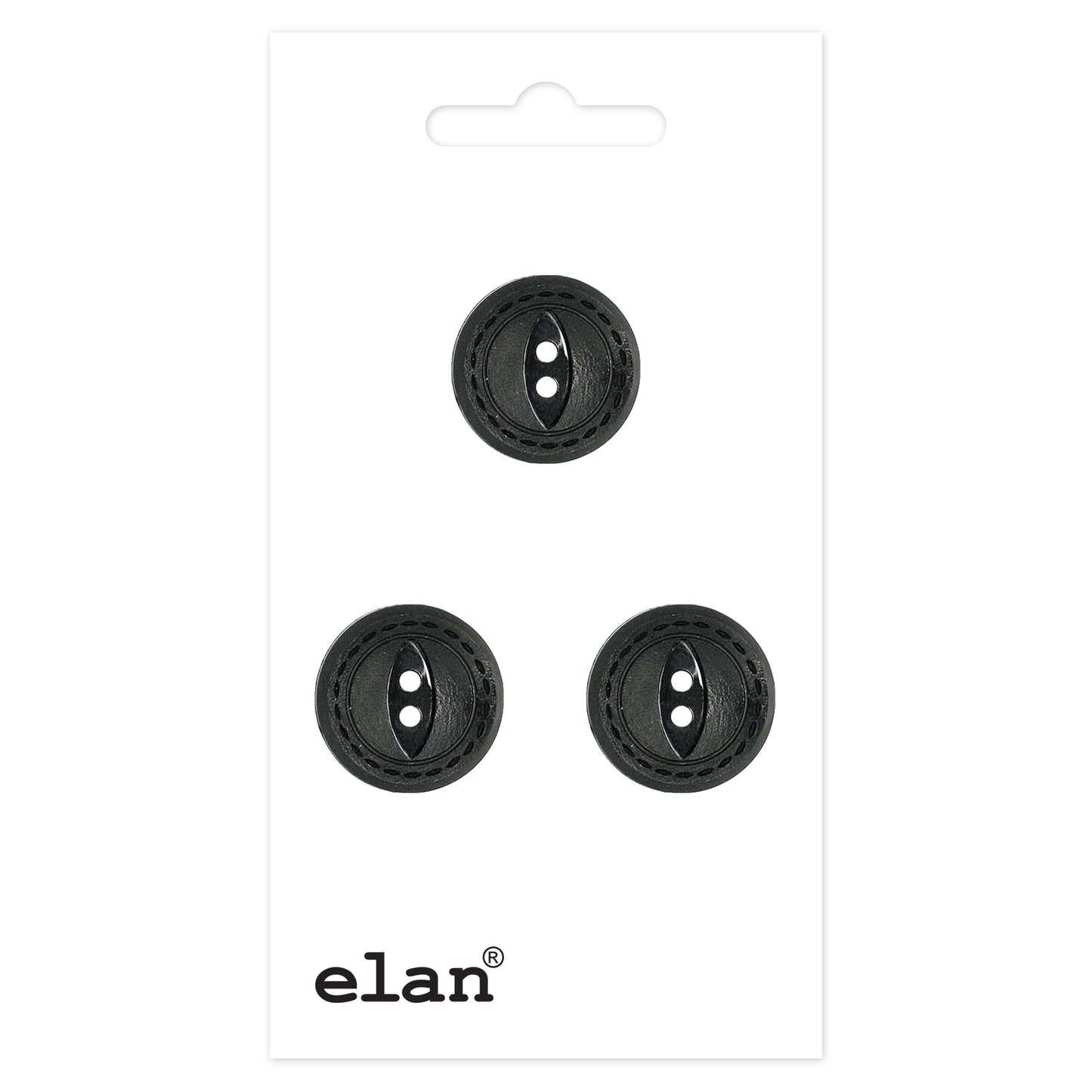ELAN 2 Hole Button - 15mm (5/8) - 3 count