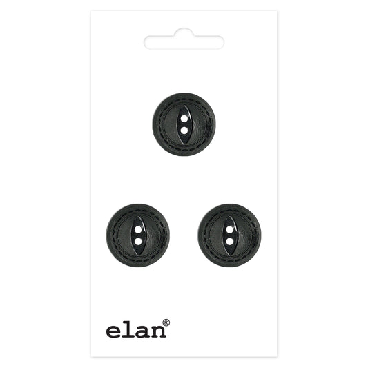 ELAN 2 Hole Button - 15mm (5/8) - 3 count