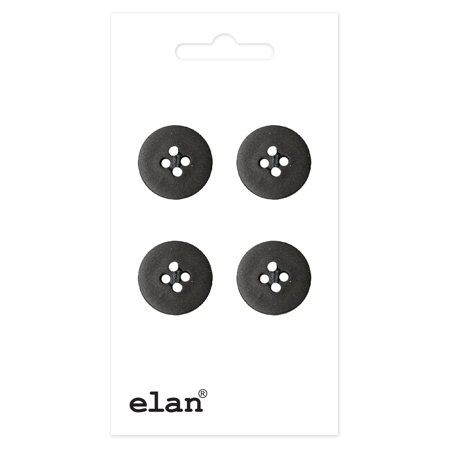 ELAN 4-Hole Button Sew-Through 14mm (1/2 in) 4 Count