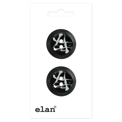 ELAN 2-Hole Sew-On Button, 23 mm (7/8 in), 2-Count