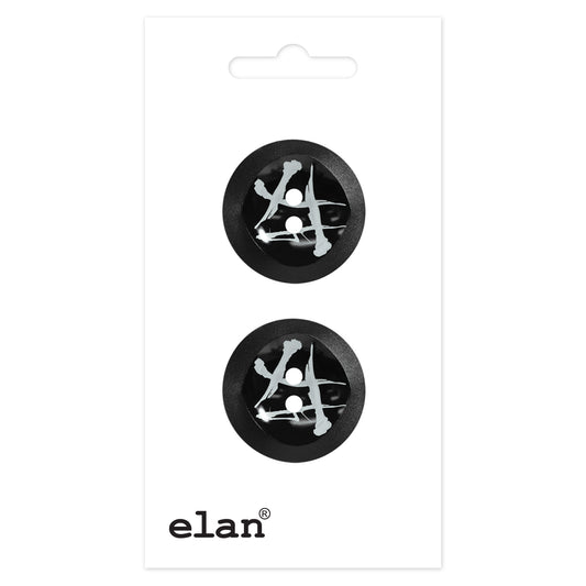ELAN 2-Hole Sew-On Button, 23 mm (7/8 in), 2-Count