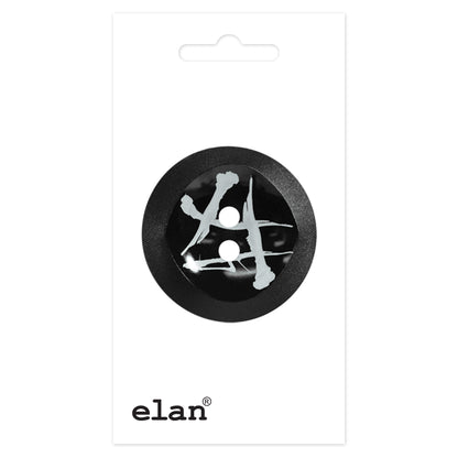 ELAN 2-Hole Sew-On Button, 34 mm (1 3/8 in), 1-Count