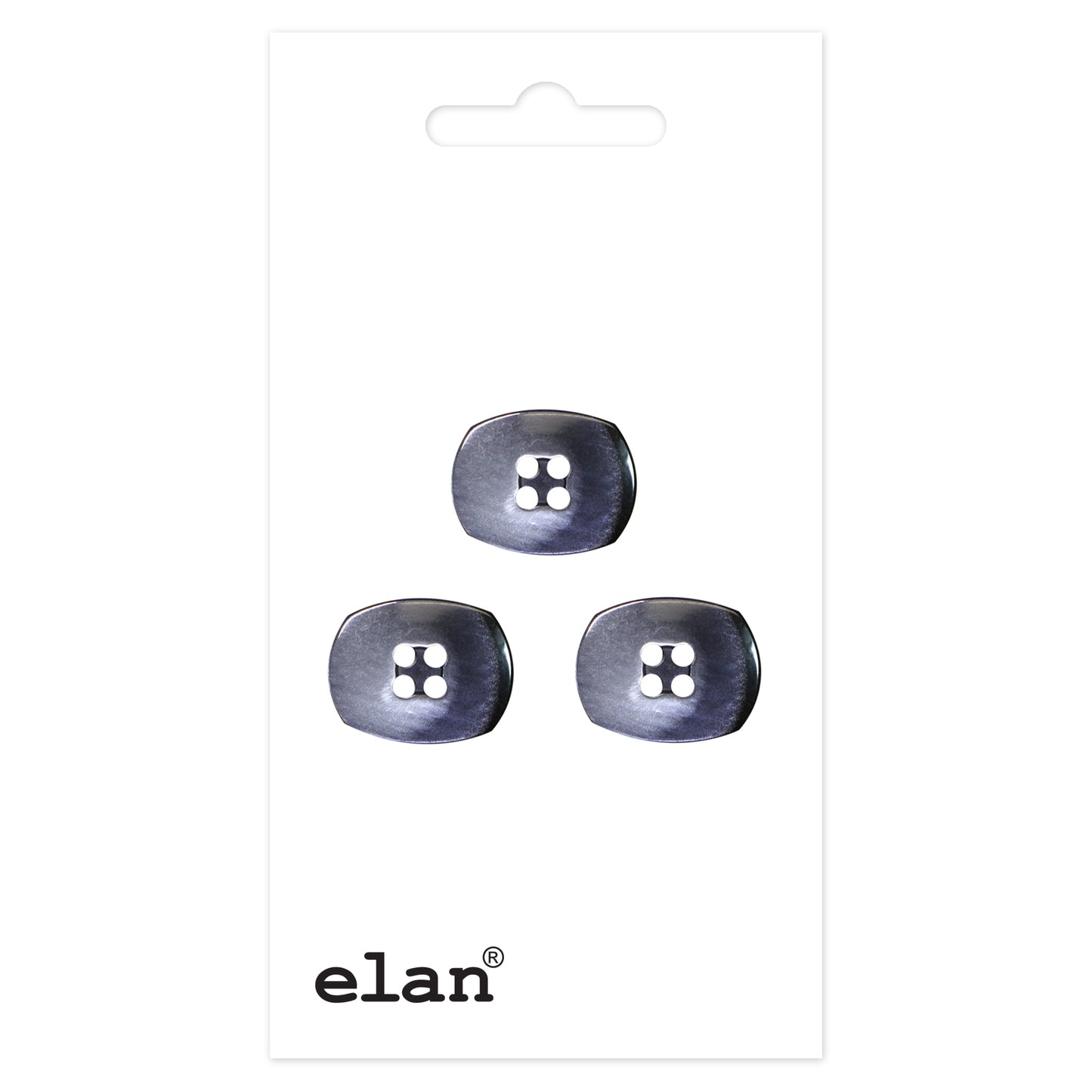 ELAN 4-Hole Sew-On Button, 15 mm (5/8 in), Carded Pack