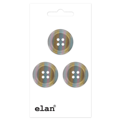 ELAN 4-Hole Button 18 mm (3/4 in) 3 Count