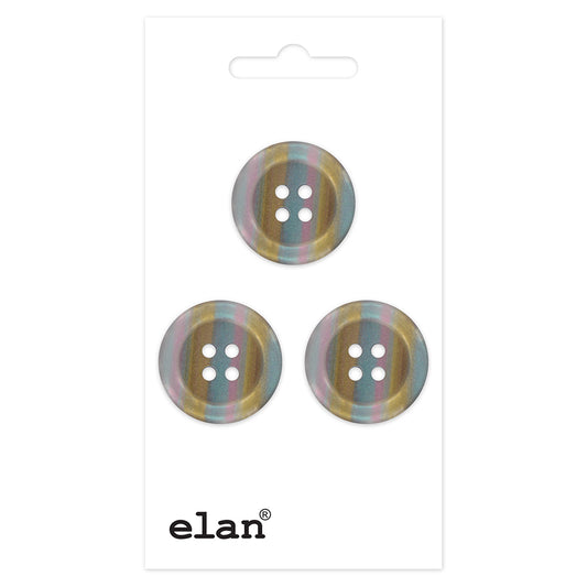 ELAN 4-Hole Button 18 mm (3/4 in) 3 Count