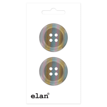 ELAN 4-Hole Button 23 mm (7/8 in) 2 Count