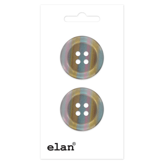 ELAN 4-Hole Button 23 mm (7/8 in) 2 Count