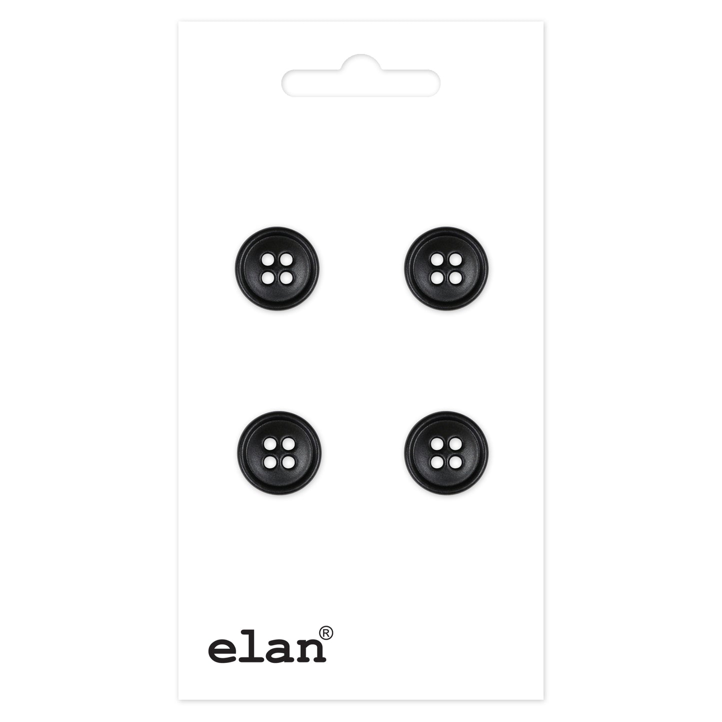ELAN 4-Hole Button 10 mm (3/8 in) 4 Count