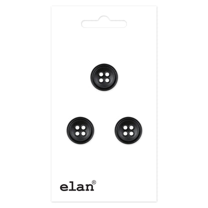 ELAN 4-Hole Sew-Through Button 12 mm (1/2 in) Assorted Finish 5-Pack
