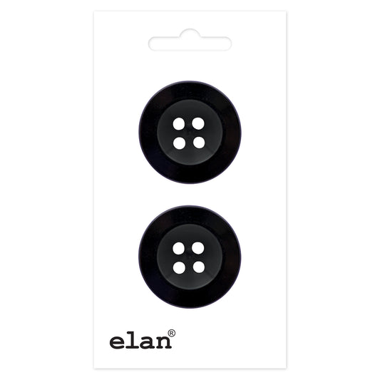 ELAN 4 Hole Button 23 mm (7/8 in) 2 Count