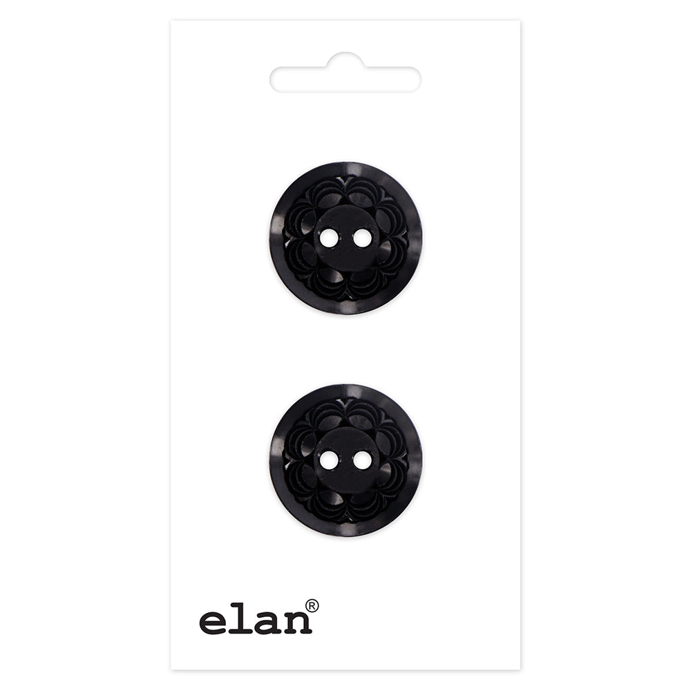 ELAN 2 Hole Button - 19mm (3/4inch) - 6 count