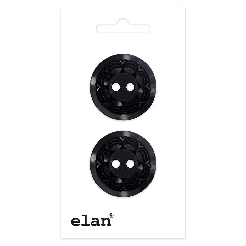 ELAN 2 Hole Button - 23mm (7/8inch) - 6 count