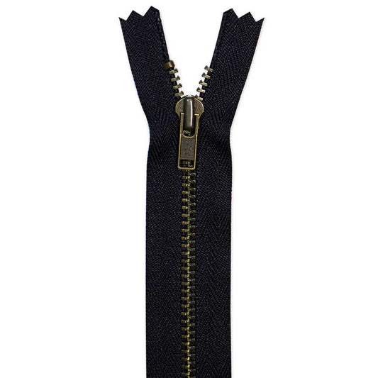 COSTUMAKERS 55 cm (22 in) Denim Closed End Zipper – Black