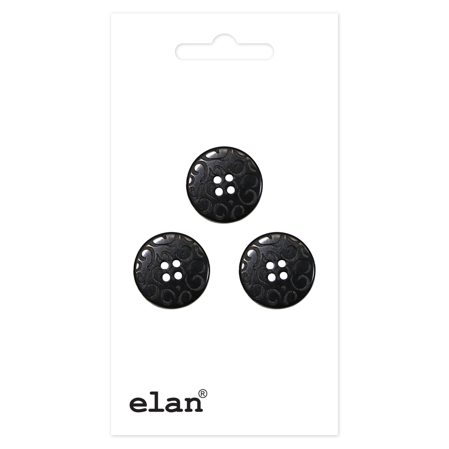 ELAN 4 Hole Button - 15mm (5/8) - 3 count