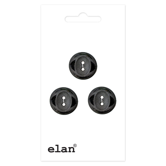 ELAN 2 Hole Button - 15mm (5/8) - 3 count
