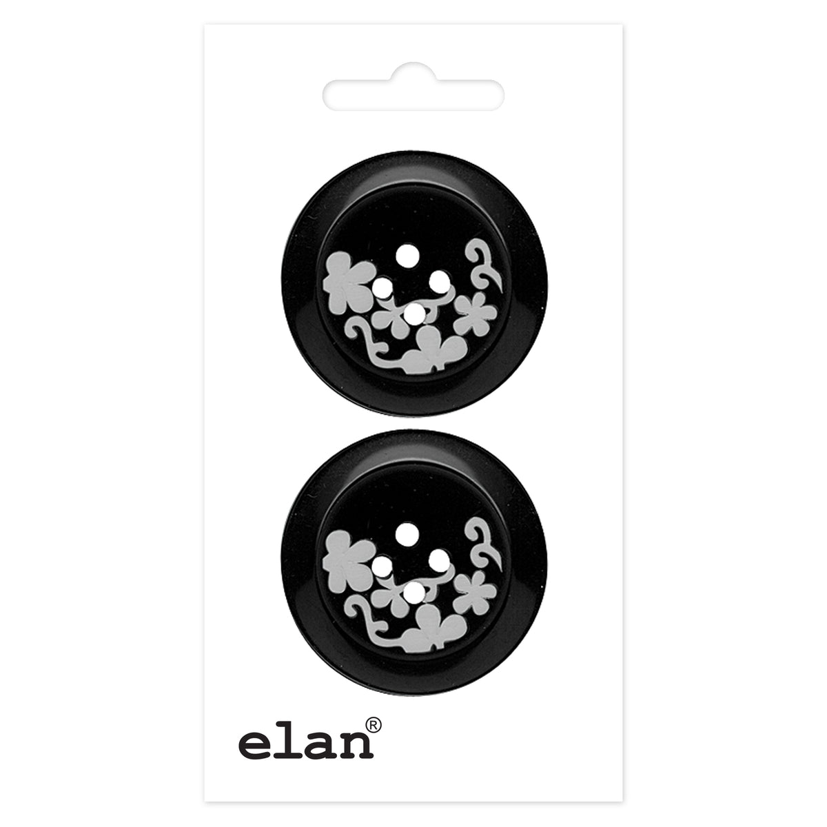 ELAN 4-Hole Button, 28mm (1 1/8in), 2 Pack