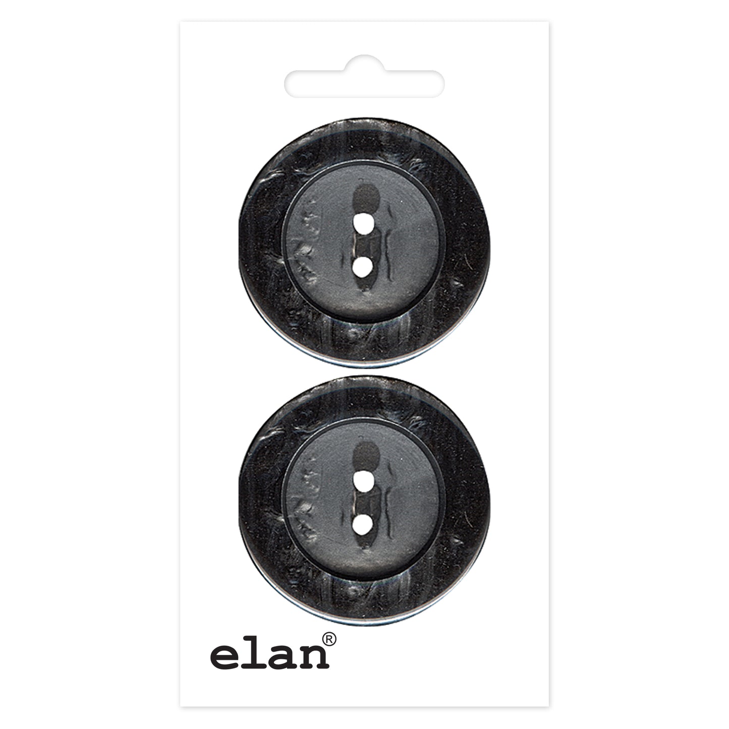 ELAN 2-Hole Sew-Through Button 30 Mm (1 1/8 In), 2 Count