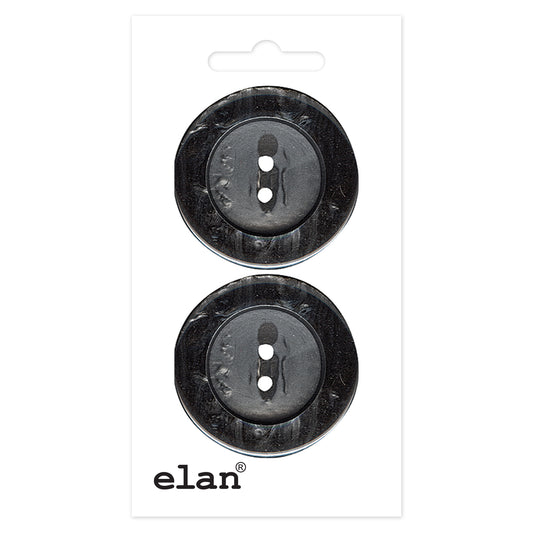 ELAN 2-Hole Sew-Through Button 30 Mm (1 1/8 In), 2 Count