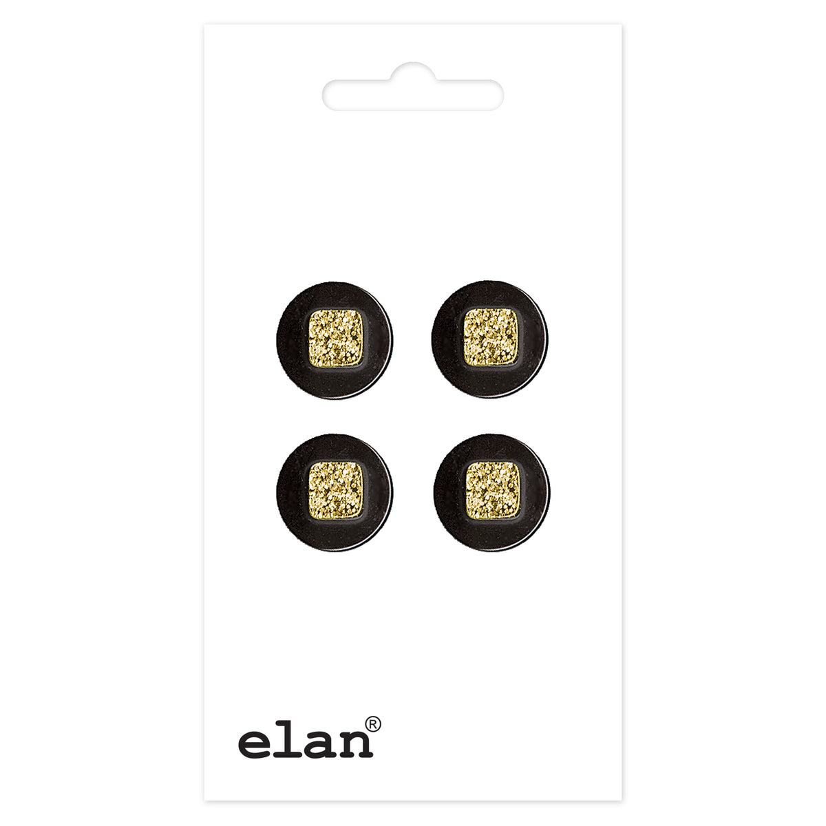 ELAN shank buttons, 13 mm (1/2 in.), 4-count
