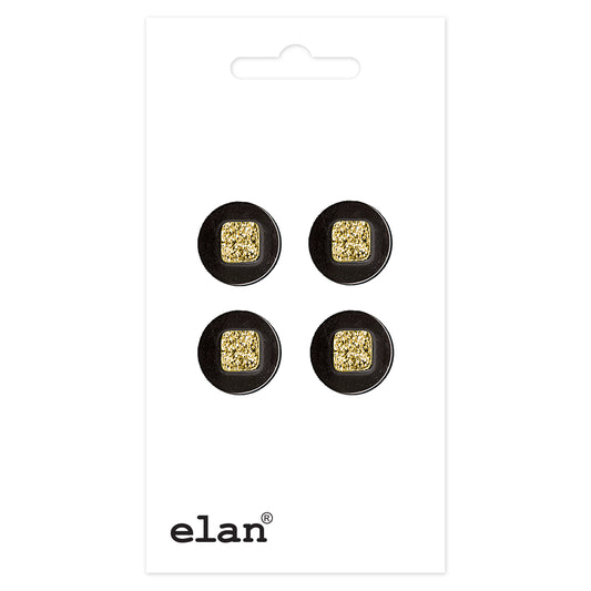 ELAN shank buttons, 13 mm (1/2 in.), 4-count