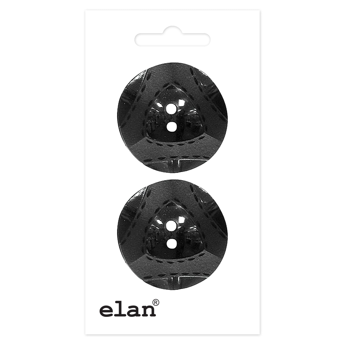 ELAN 2-Hole Sew-Through Button 28 mm (1 1/8 in) 2-Pack