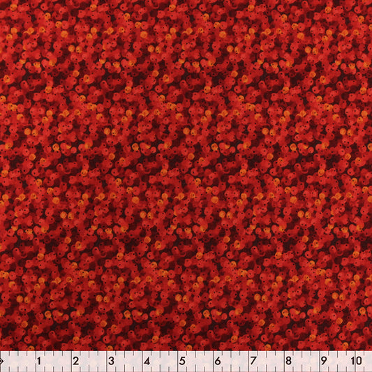 FABRIC CREATIONS 42" × 8 yd Cotton Fabric Bolt — Red Cardinal Christmas