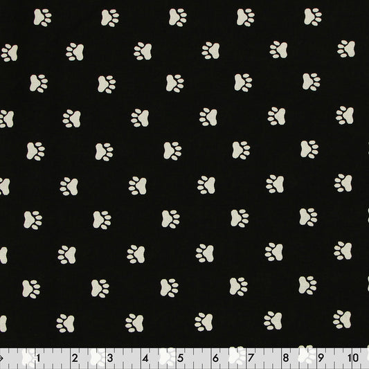 FABRIC CREATIONS 43" × 8 yd Cotton Fabric Bolt — Black Bentley & Friends