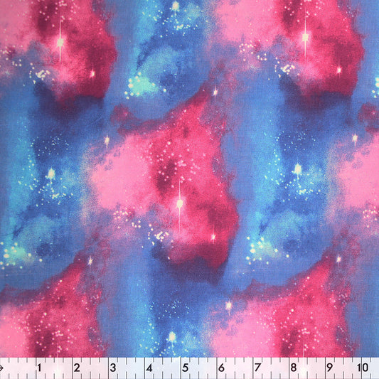 FABRIC CREATIONS 43" × 8 yd Cotton Fabric Bolt — Multi Celestial Galaxy