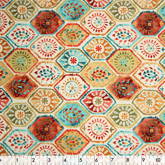 FABRIC CREATIONS 43" × 8 yd Cotton Fabric Bolt — Multi Karima