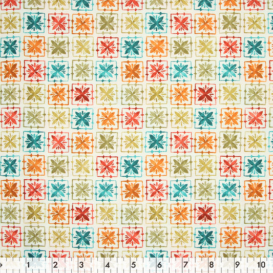 FABRIC CREATIONS 43" × 8 yd Cotton Fabric Bolt — White Karima