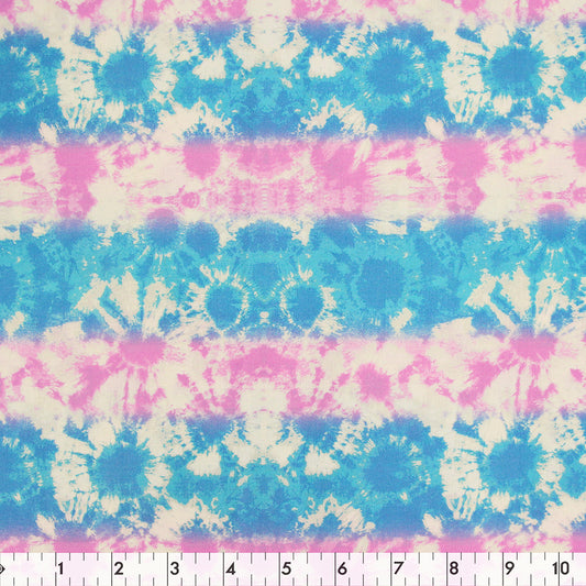 FABRIC CREATIONS 43" × 8 yd Cotton Fabric Bolt — Blue Tie Dye