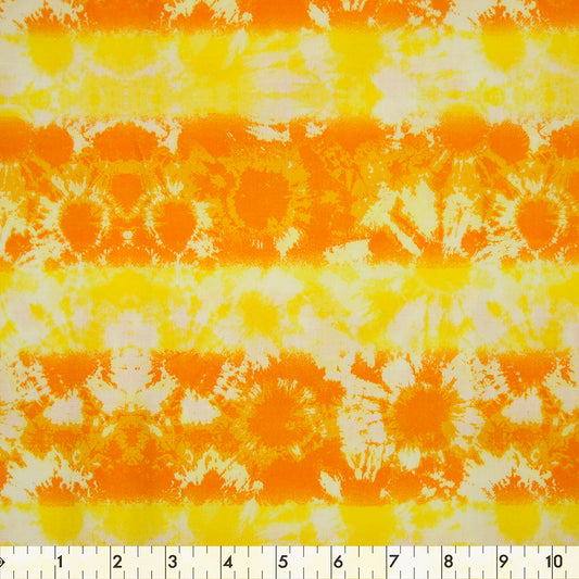 FABRIC CREATIONS 43" × 8 yd Cotton Fabric Bolt — Orange Tie Dye