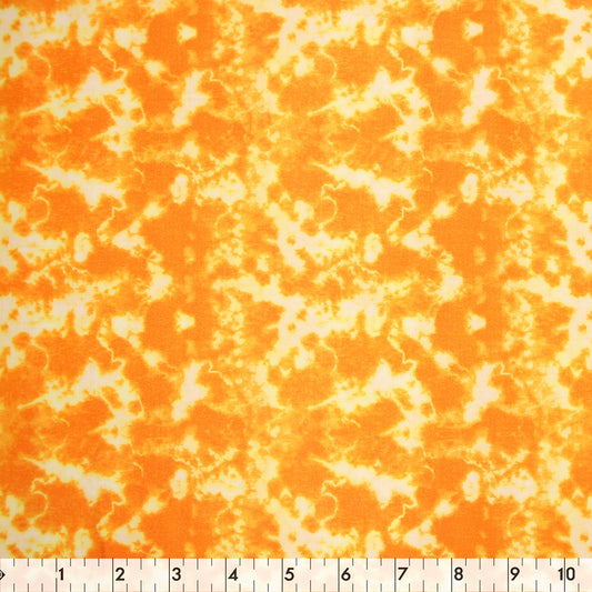 FABRIC CREATIONS 43" × 8 yd Cotton Fabric Bolt — Orange Tie Dye
