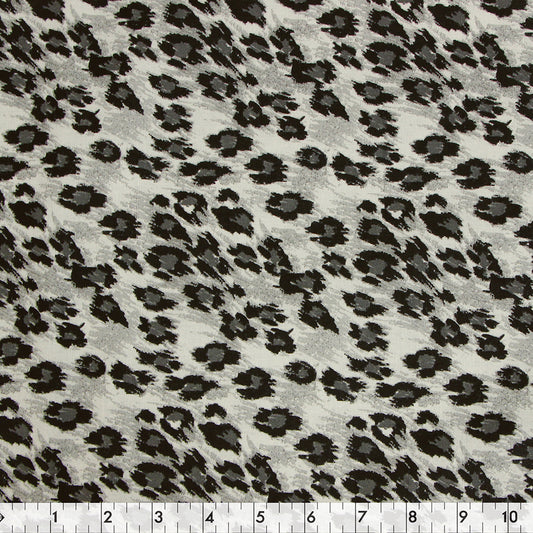 FABRIC CREATIONS 42" × 8 yd Cotton Fabric Bolt — Gray Sassy Skins