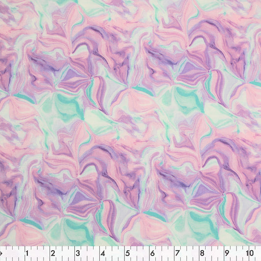FABRIC CREATIONS 42" × 8 yd Cotton Fabric Bolt — Purple Watercolor
