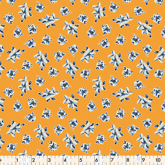 FABRIC CREATIONS 42in x 8yd Cotton Fabric Bolt - Yellow Arles Sunflowers