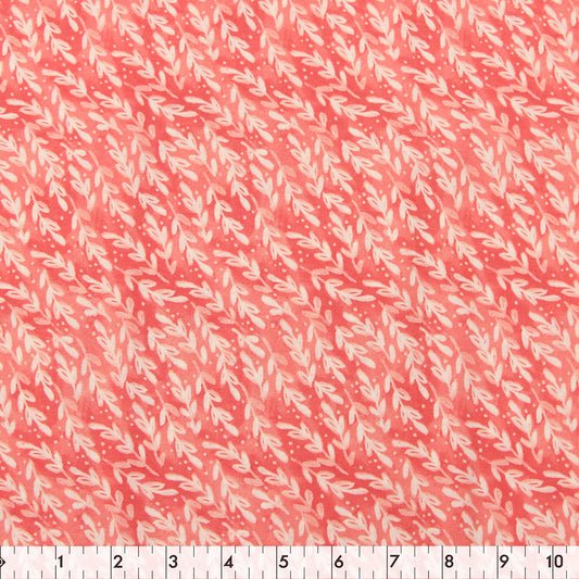 FABRIC CREATIONS 42in x 8yd Cotton Fabric Bolt - Coral Mermaid Society