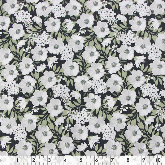 FABRIC CREATIONS Cotton Fabric Bolt 42 in × 8 yd - Charcoal Modern Farmhouse