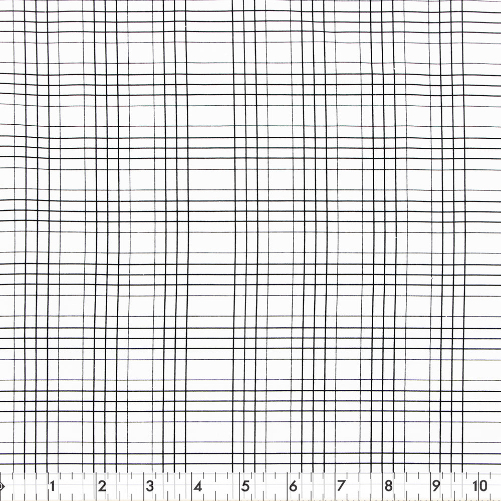 FABRIC CREATIONS Cotton Fabric Bolt 42 in × 8 yd - White Modern Farmhouse