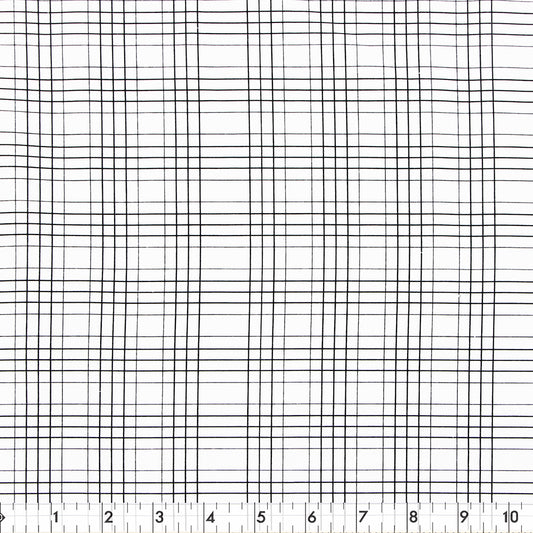FABRIC CREATIONS Cotton Fabric Bolt 42 in × 8 yd - White Modern Farmhouse