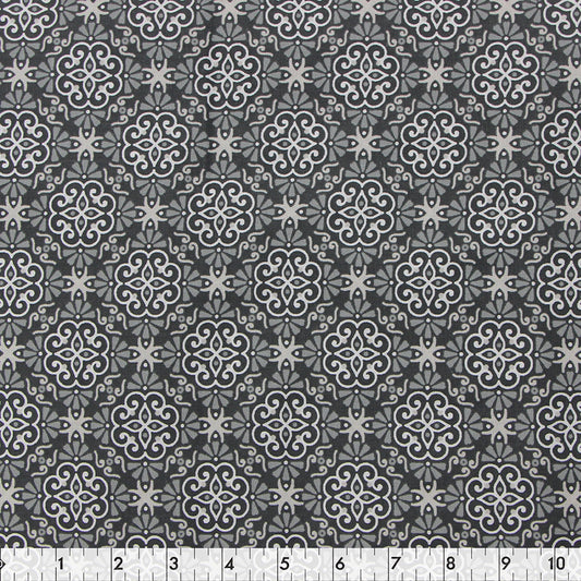 FABRIC CREATIONS 42in x 8yd Cotton Fabric Bolt - Charcoal Modern Farmhouse