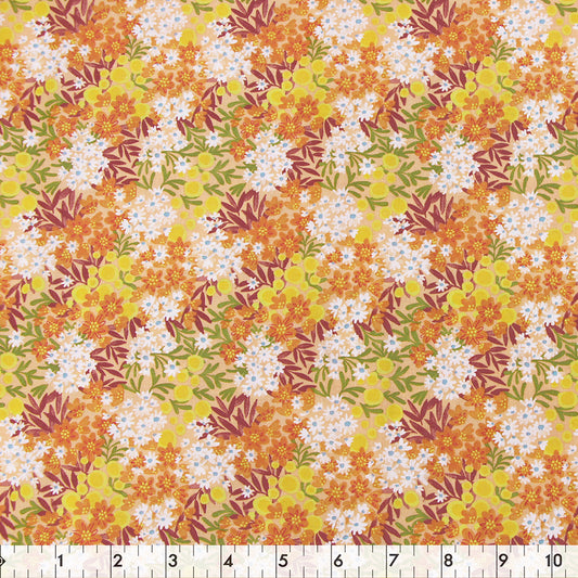 FABRIC CREATIONS 42in x 8yd Cotton Fabric Bolt - Multi Orange You Nice