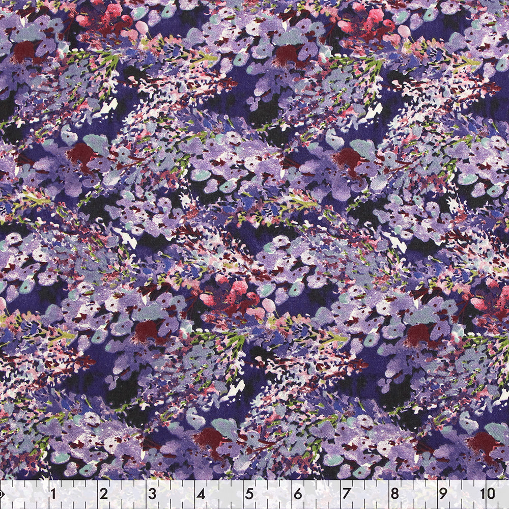FABRIC CREATIONS 42in x 8yd Cotton Fabric Bolt - Dk.Purple Zahara