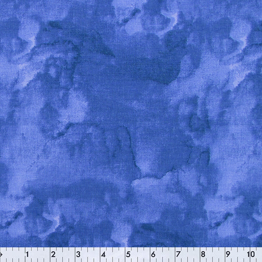 FABRIC CREATIONS Cotton Fabric Bolt 42 in × 8 yd — Deep Blue with Smoke Texture