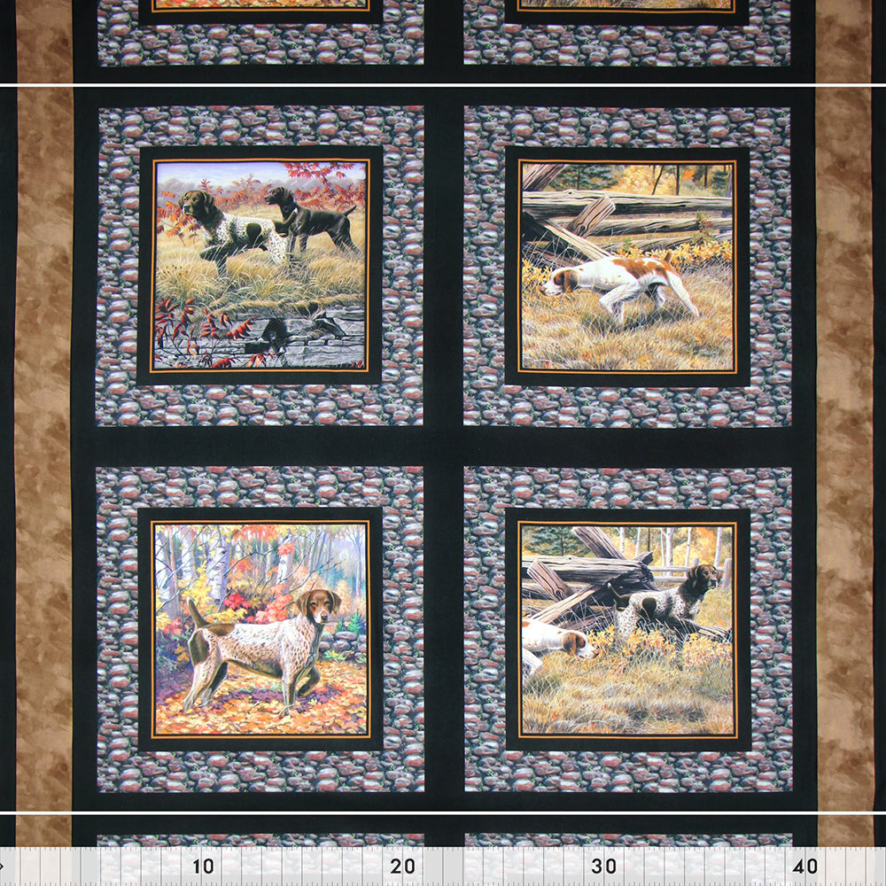 FABRIC CREATIONS Black and Tan Hunting Dogs Frames 1110090334