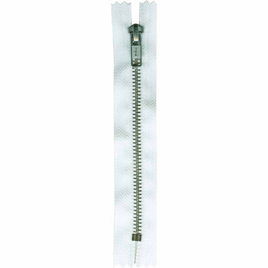 COSTUMAKERS Denim Closed End Zipper 15cm (6&Prime;) - White - 1711