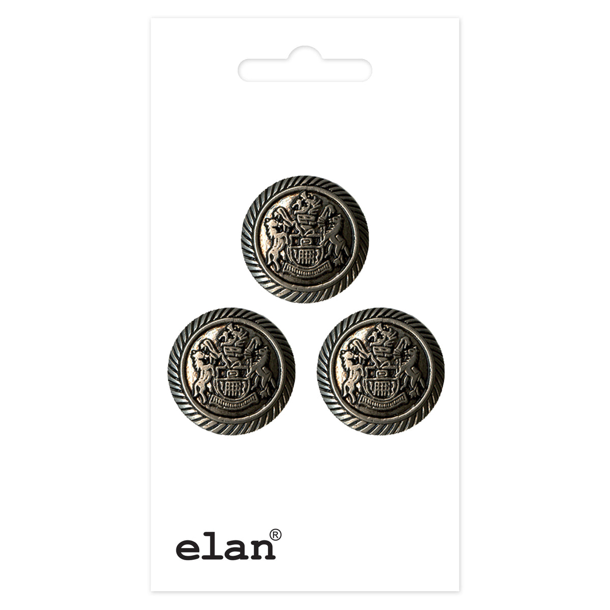 ELAN Shank Button 18 mm (3/4 in), 3 Count