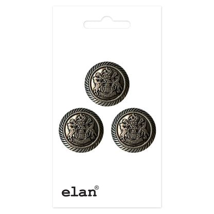 ELAN Shank Button 18 mm (3/4 in), 3 Count